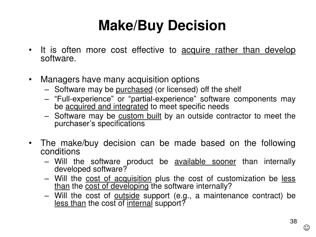 make buy decision