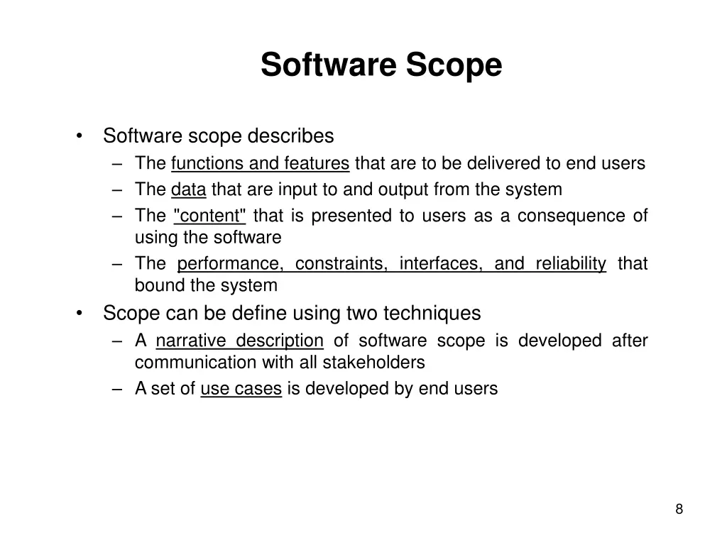 software scope
