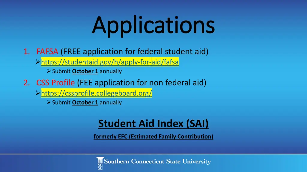 applications applications