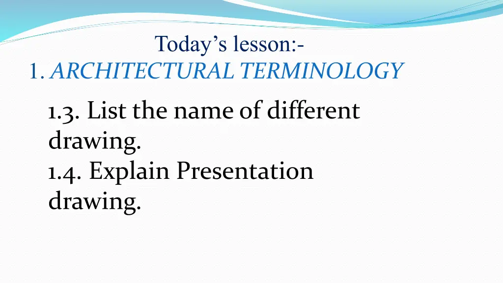 today s lesson