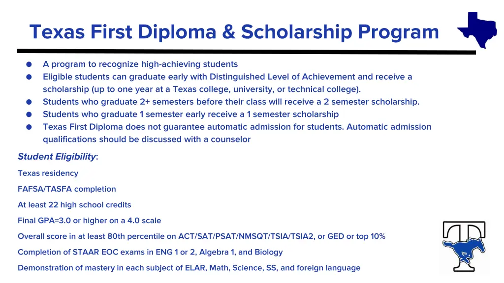 texas first diploma scholarship program