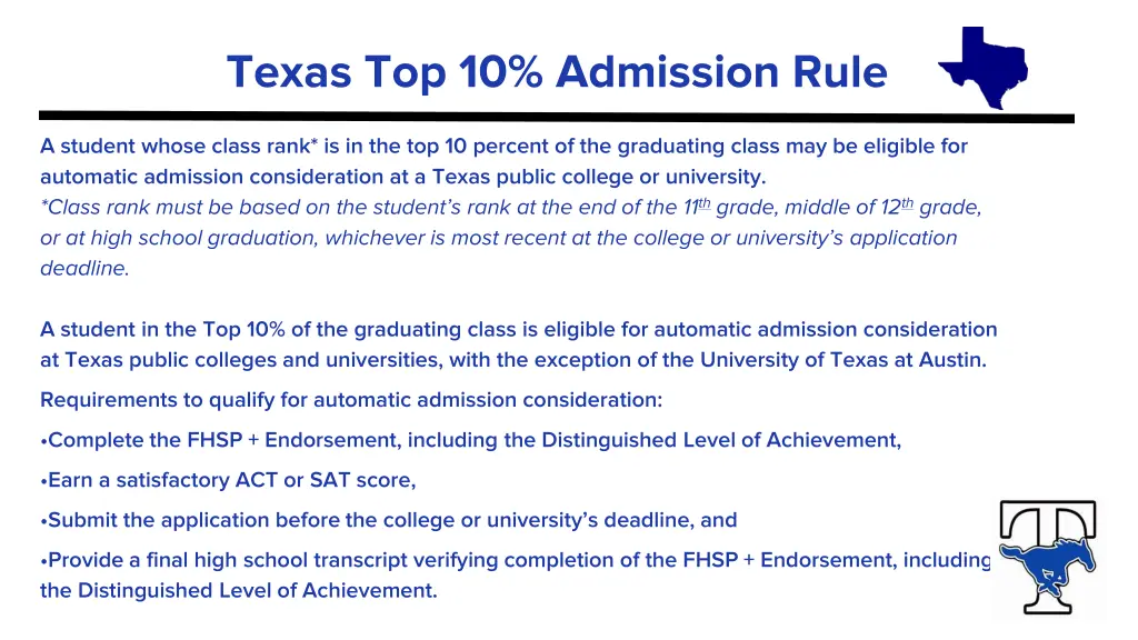 texas top 10 admission rule