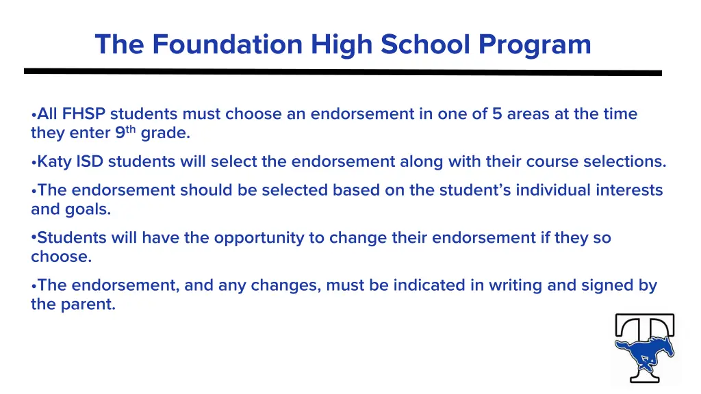 the foundation high school program