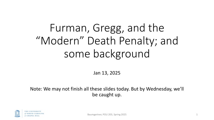 furman gregg and the modern death penalty