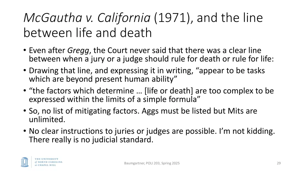 mcgautha v california 1971 and the line between