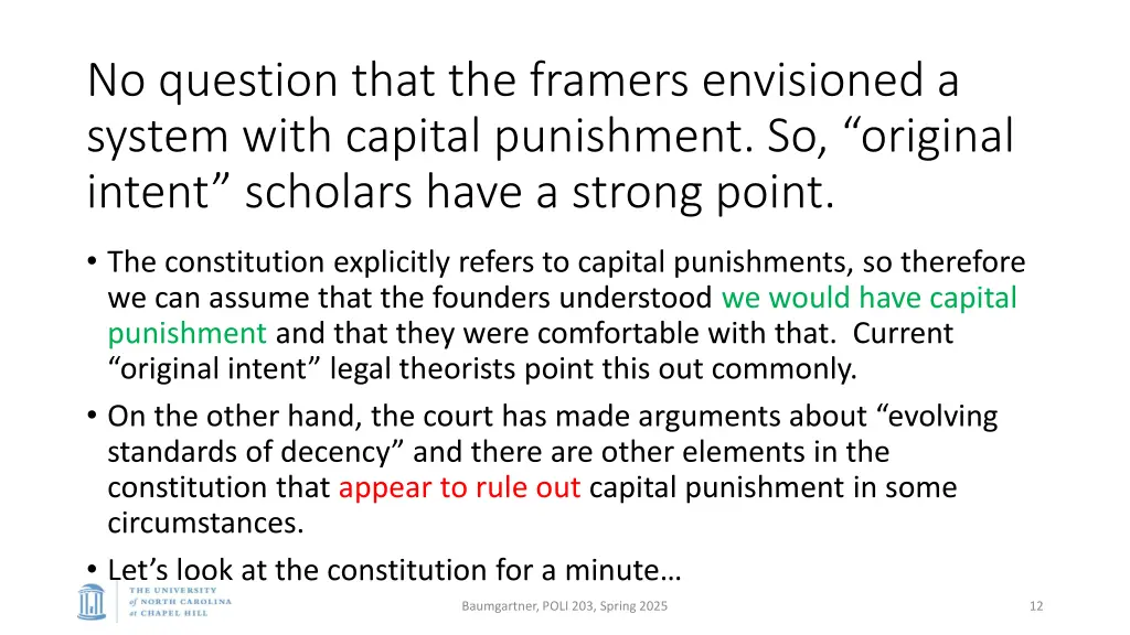 no question that the framers envisioned a system