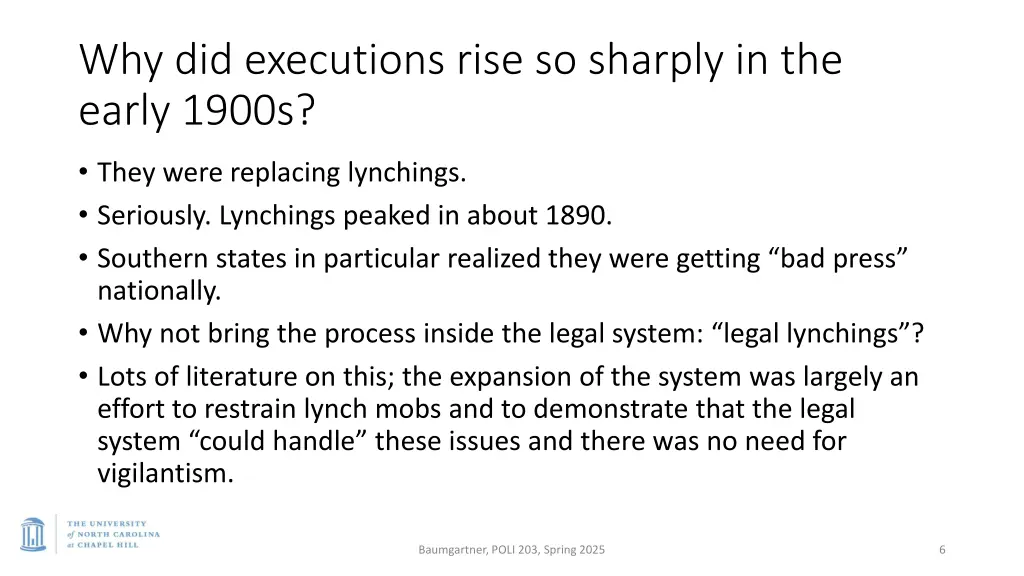 why did executions rise so sharply in the early
