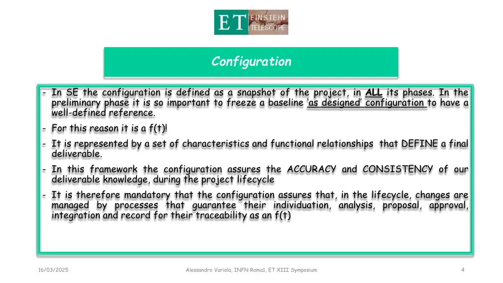 configuration
