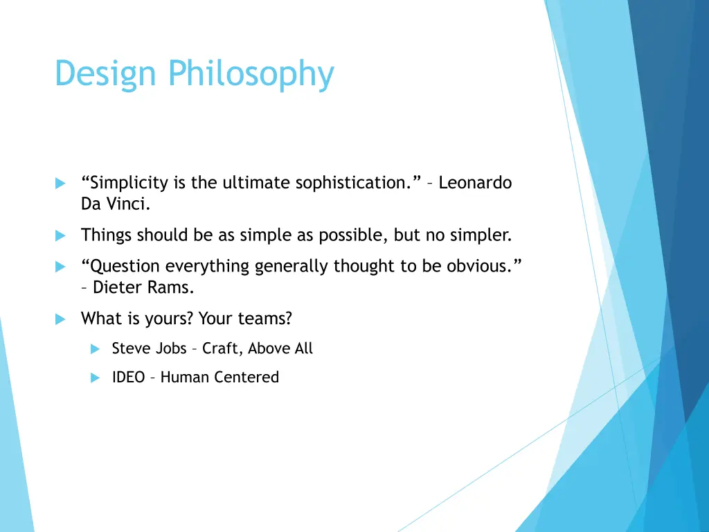 design philosophy