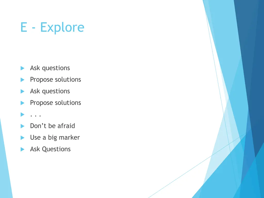 e explore