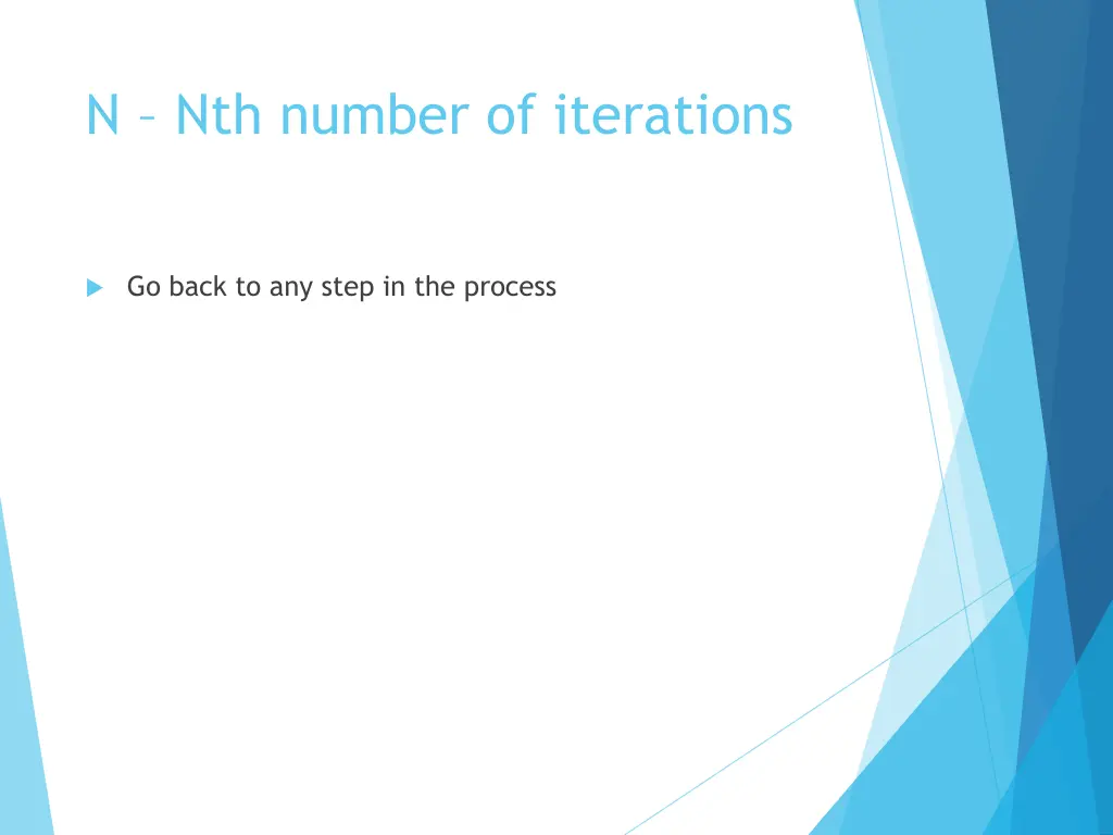 n nth number of iterations