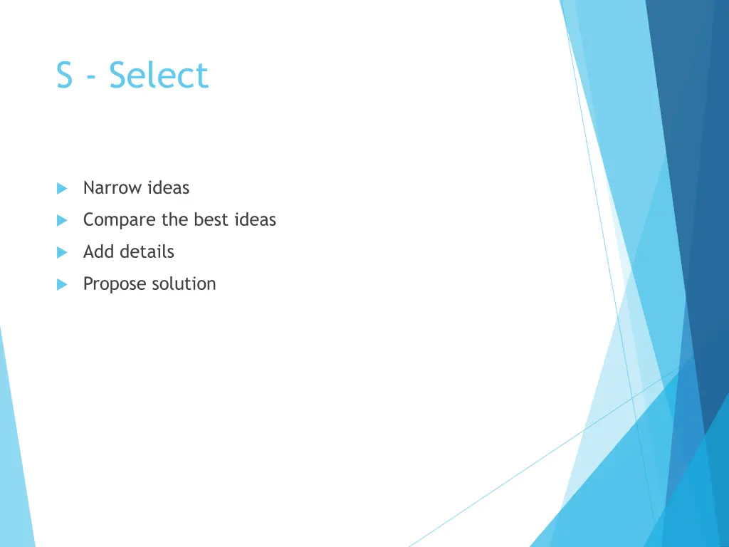 s select