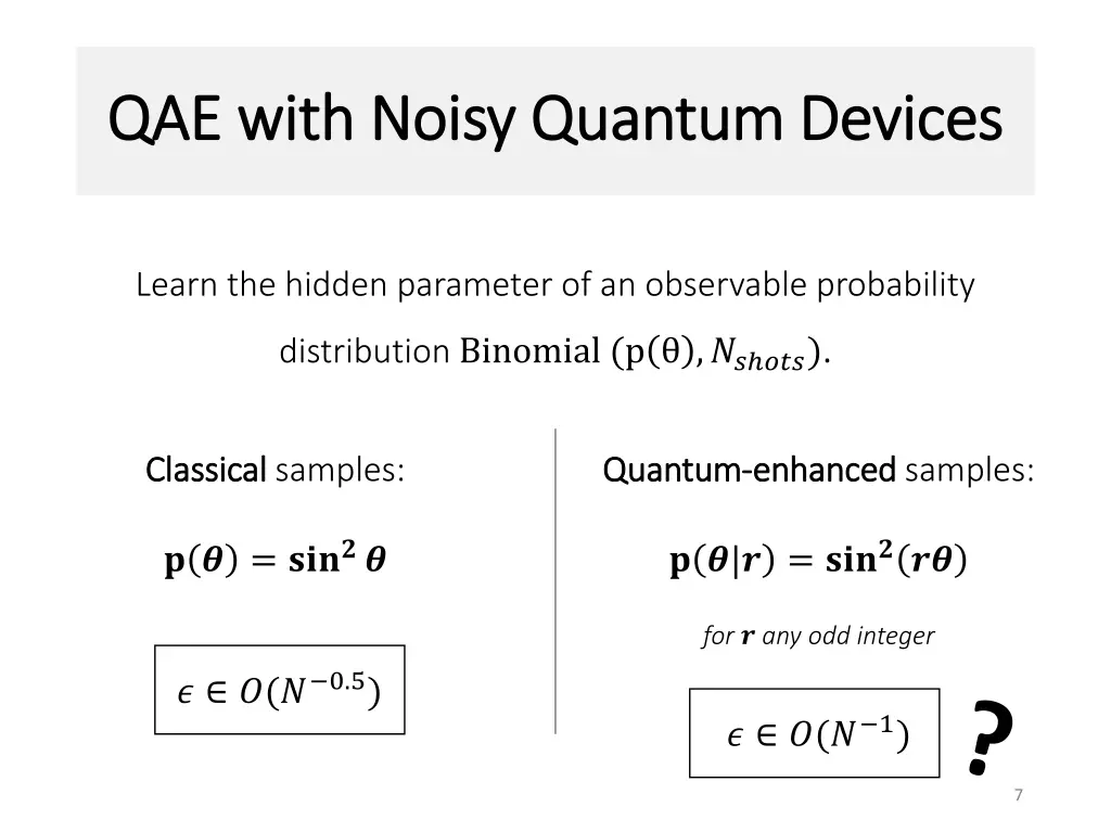 qae with noisy quantum devices qae with noisy 2