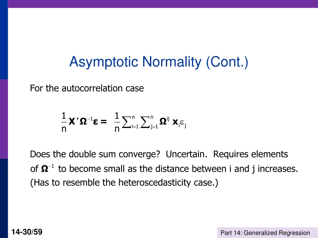 asymptotic normality cont