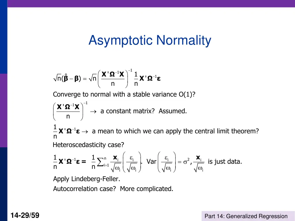 asymptotic normality