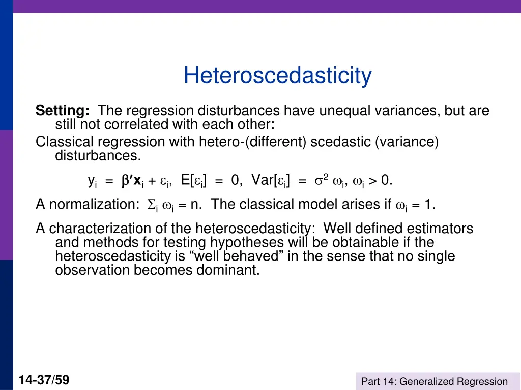 heteroscedasticity