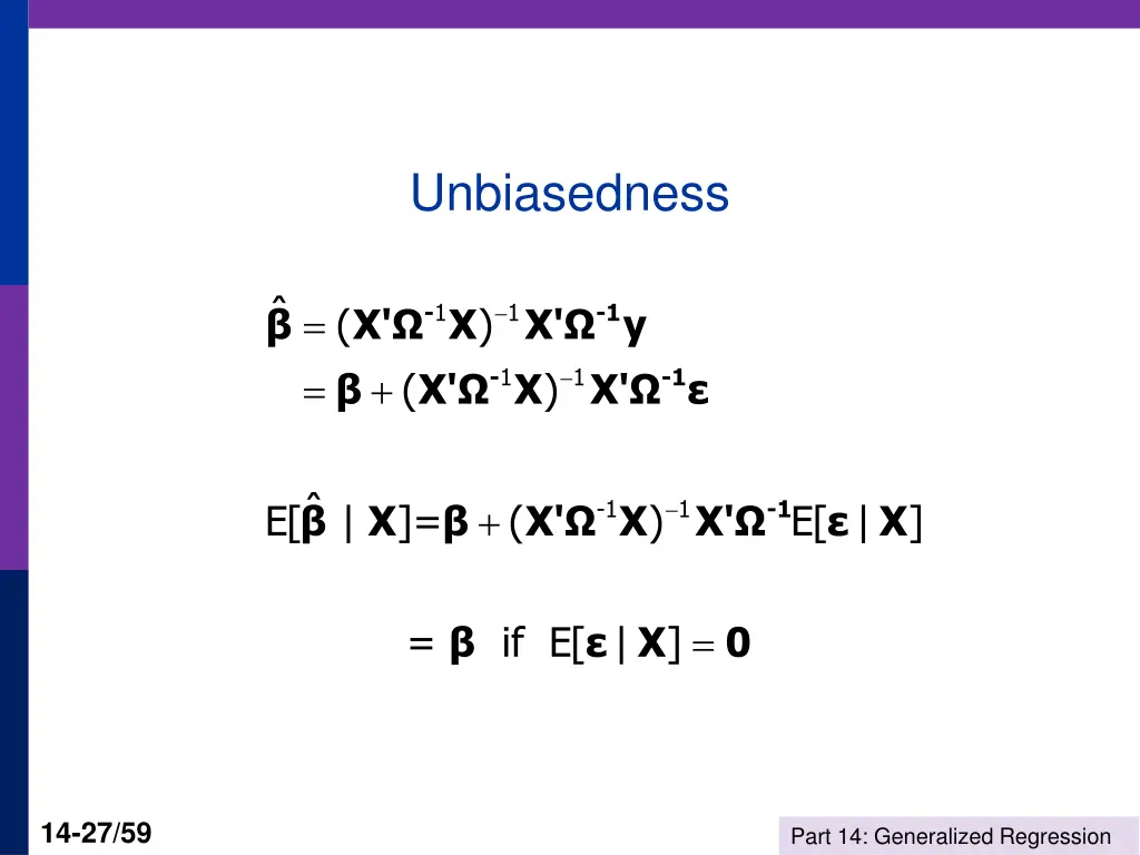 unbiasedness