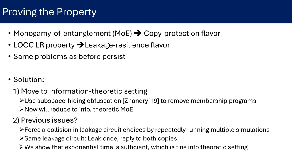 proving the property