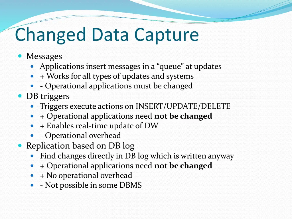 changed data capture