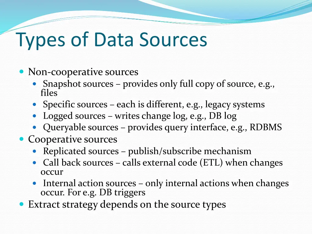 types of data sources