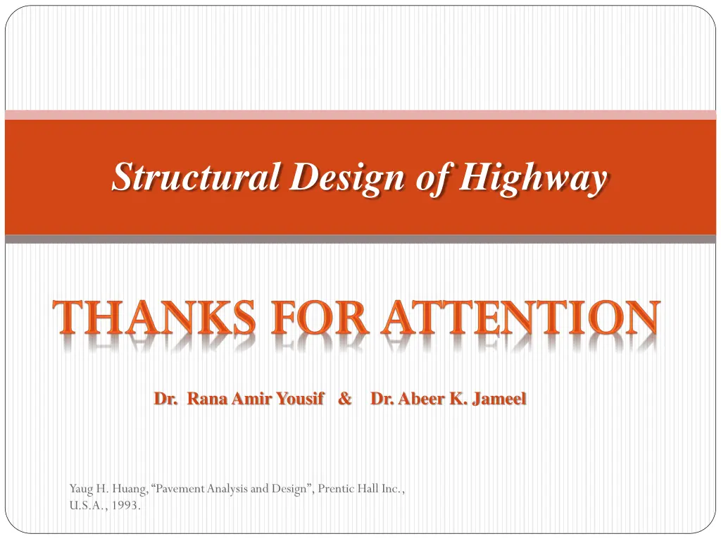 structural design of highway 1