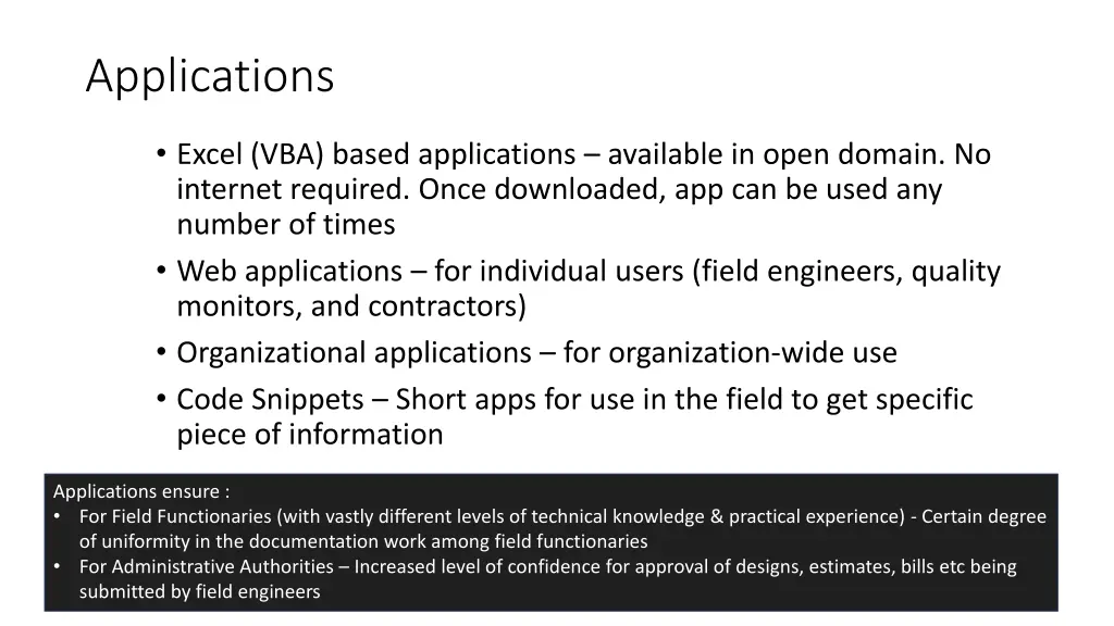 applications
