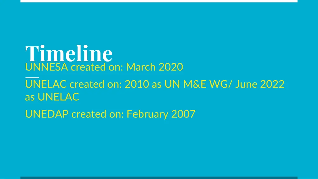 timeline unnesa created on march 2020 unelac