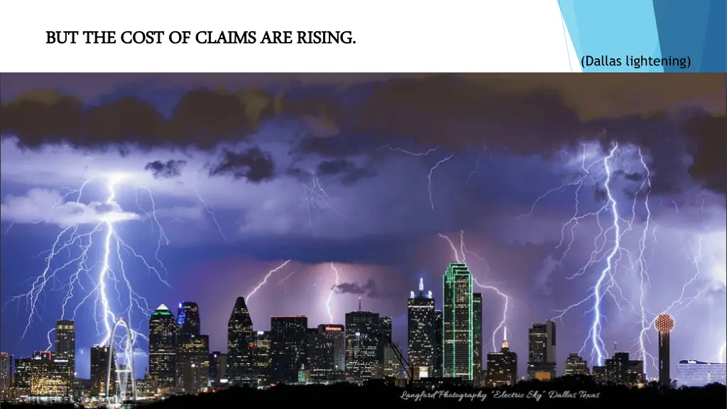 but but the cost of claims are rising the cost 2