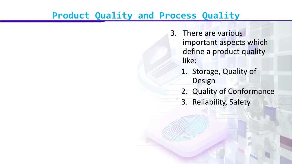 product quality and process quality 1