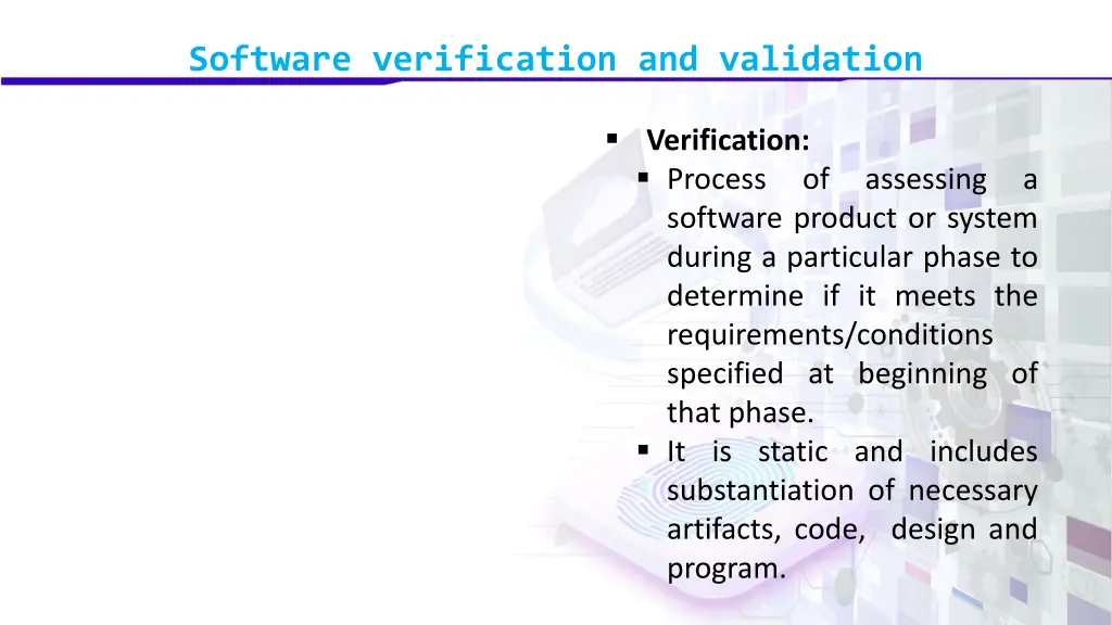 software verification and validation 1