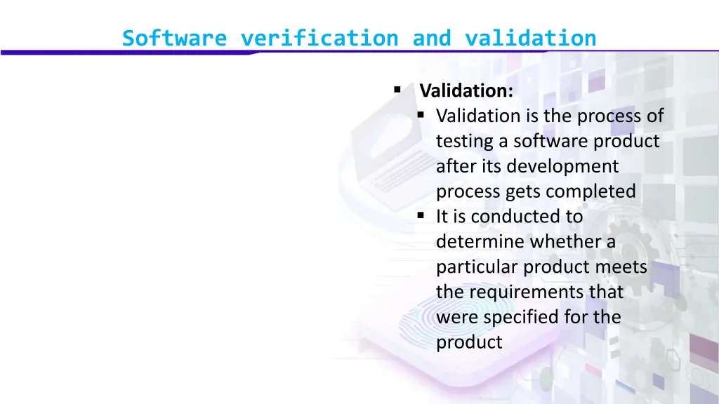 software verification and validation 3
