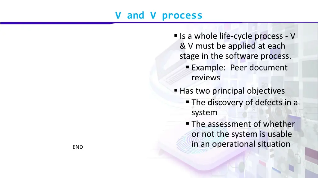 v and v process 4