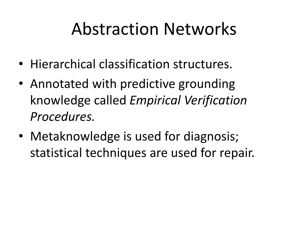 abstraction networks