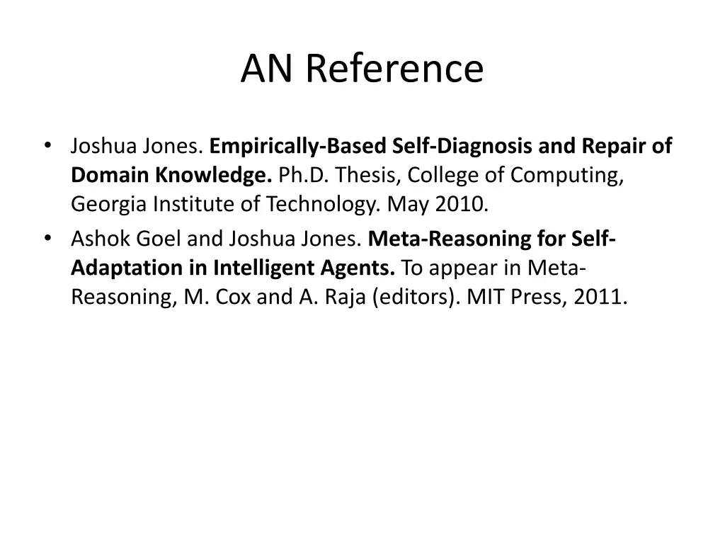 an reference