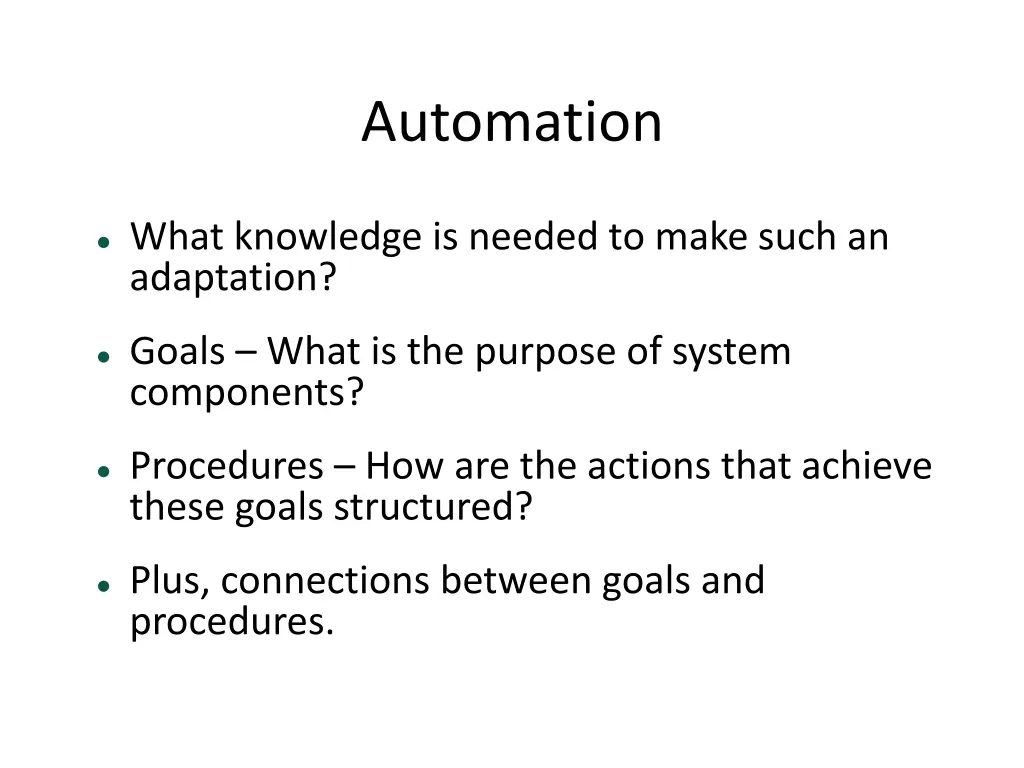 automation