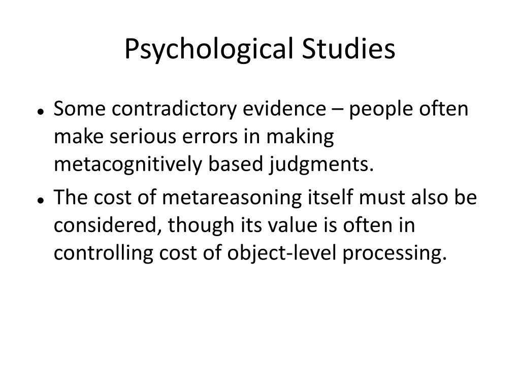 psychological studies 1