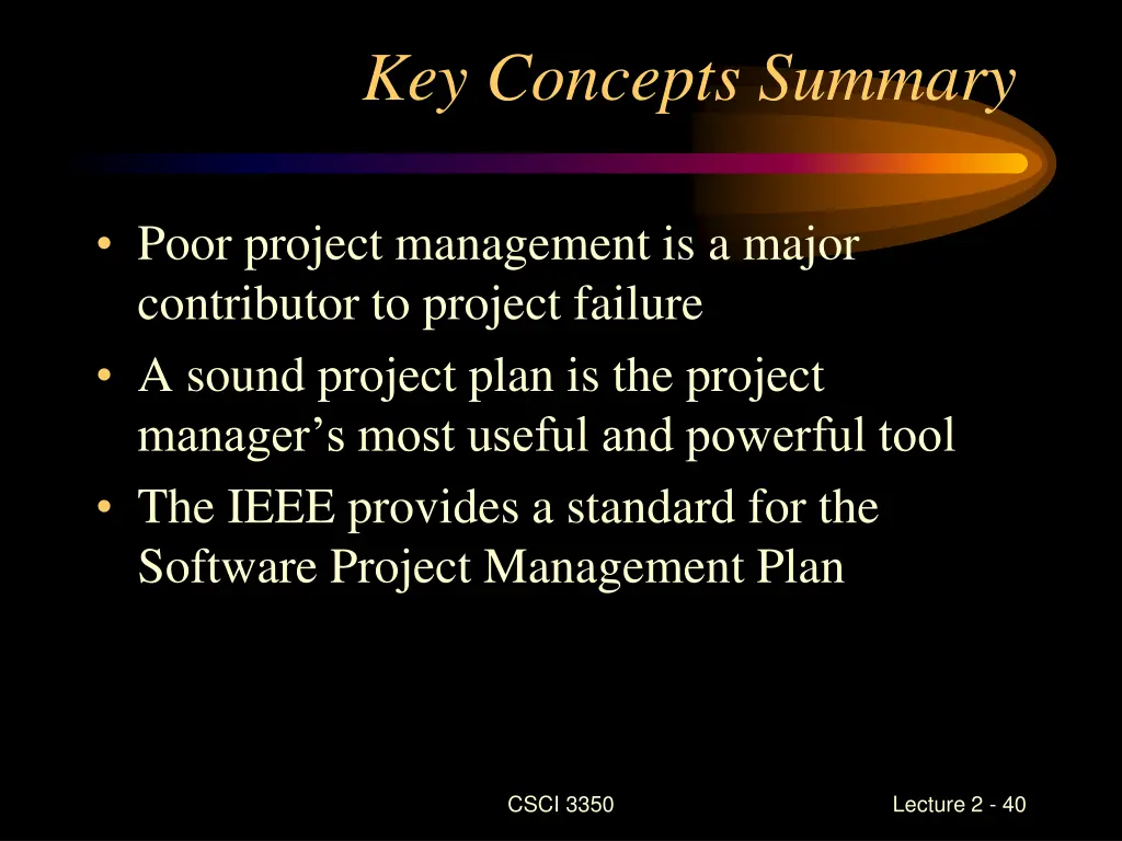 key concepts summary