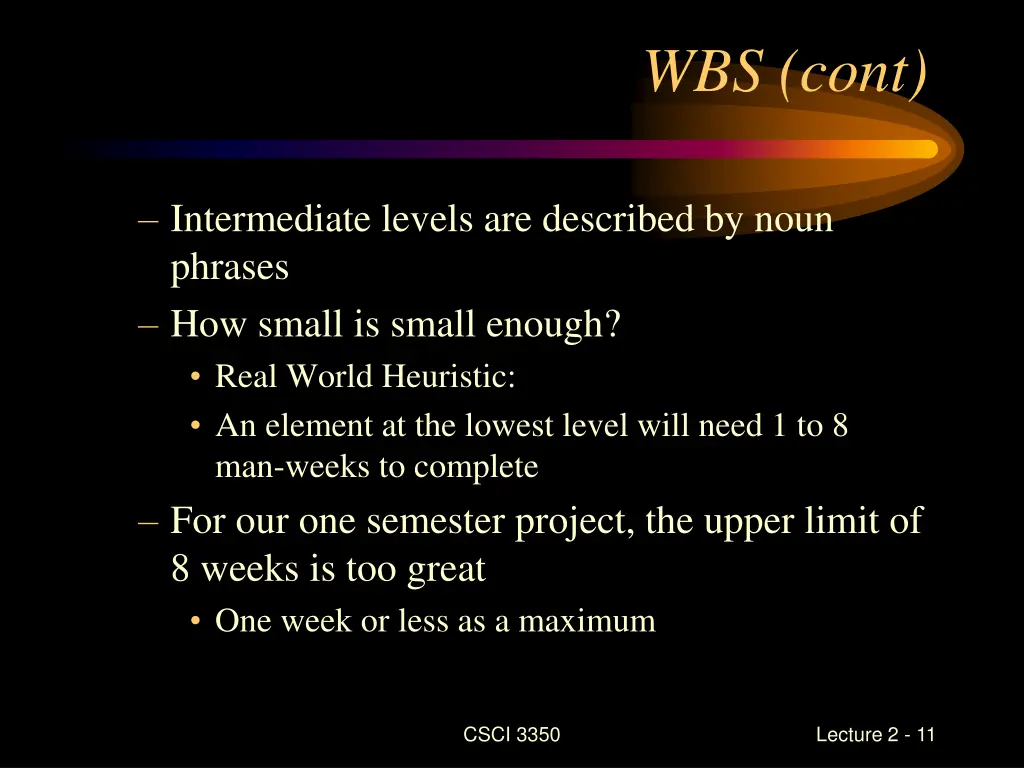 wbs cont