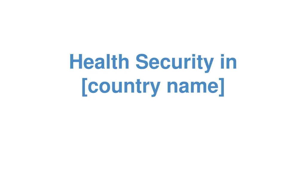 health security in country name