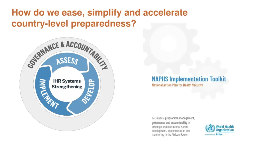 how do we ease simplify and accelerate country