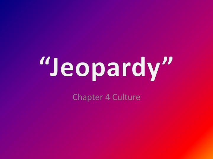 chapter 4 culture