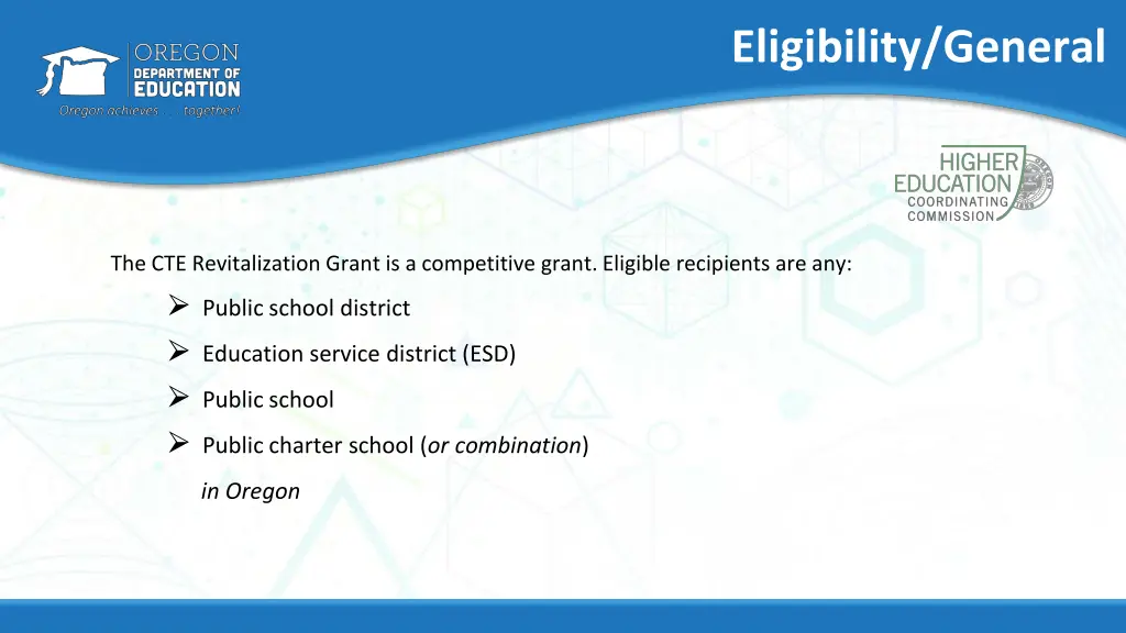 eligibility general
