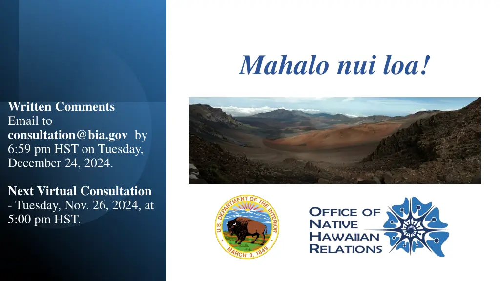 mahalo nui loa