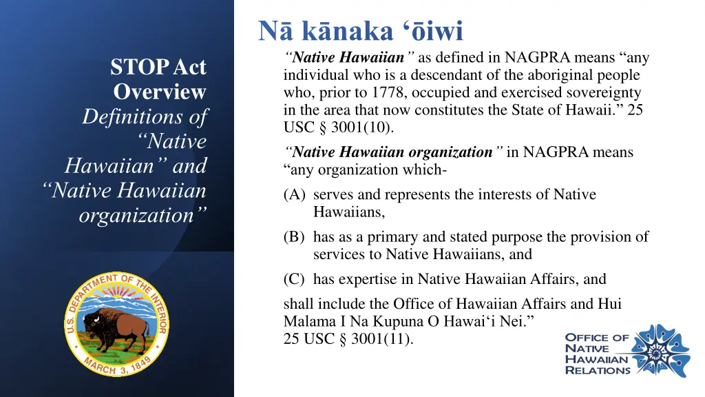 n k naka iwi native hawaiian as defined in nagpra