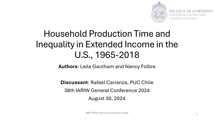 householdproductiontime and inequalityin extended