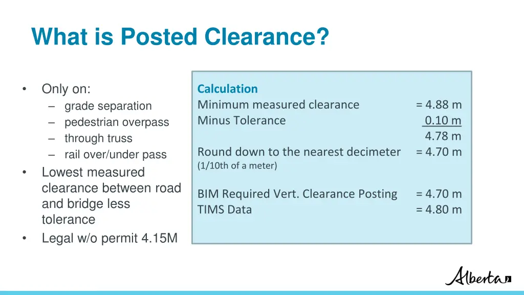 what is posted clearance