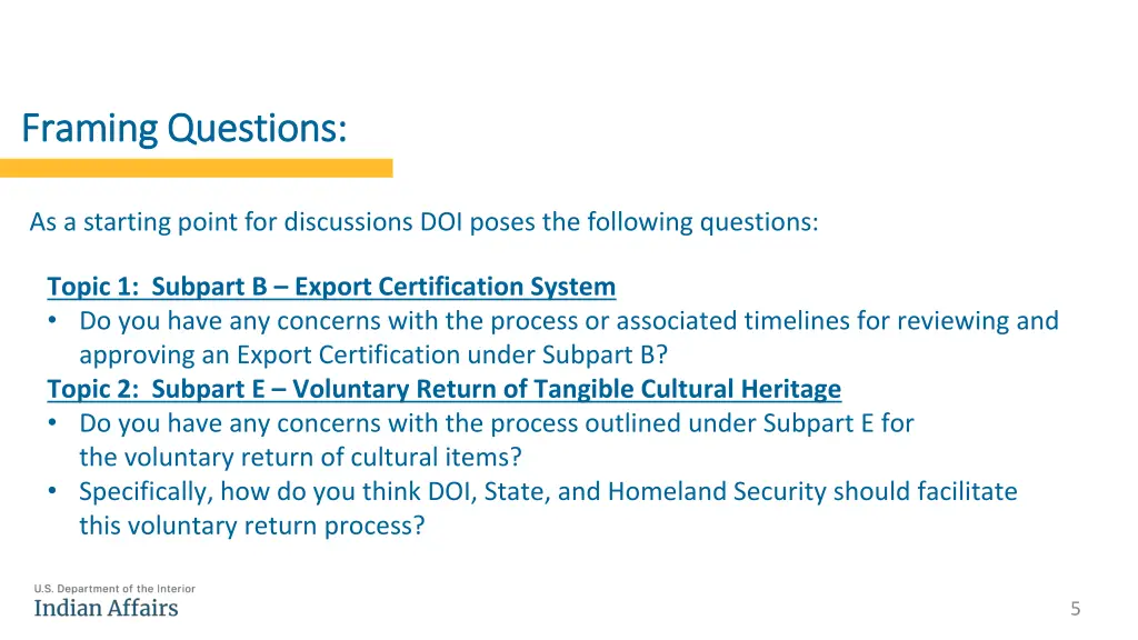 framing questions framing questions