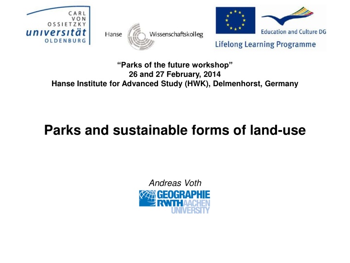 parks of the future workshop 26 and 27 february