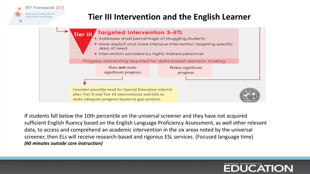 tier iii intervention and the english learner