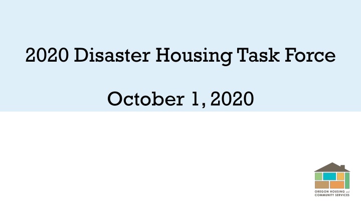 2020 disaster housing task force